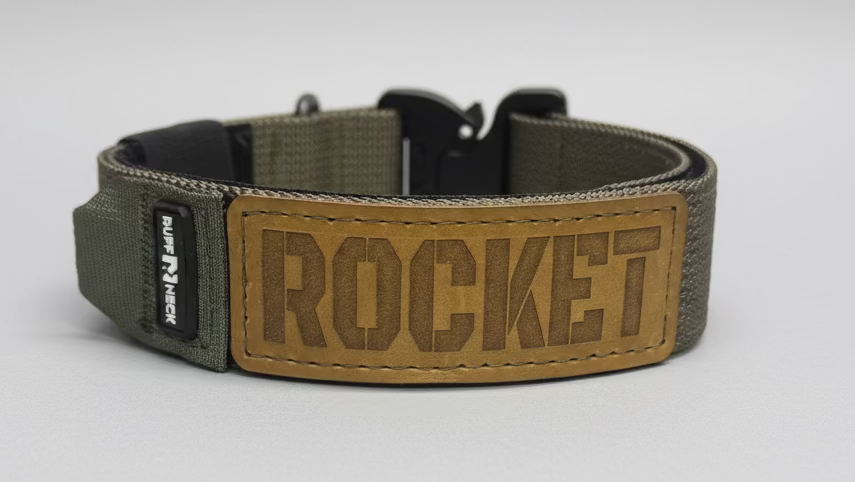 American Ruffneck Collars Titan Tactical Collar with durable nylon strap and metal hardware for secure dog training and outdoor use
