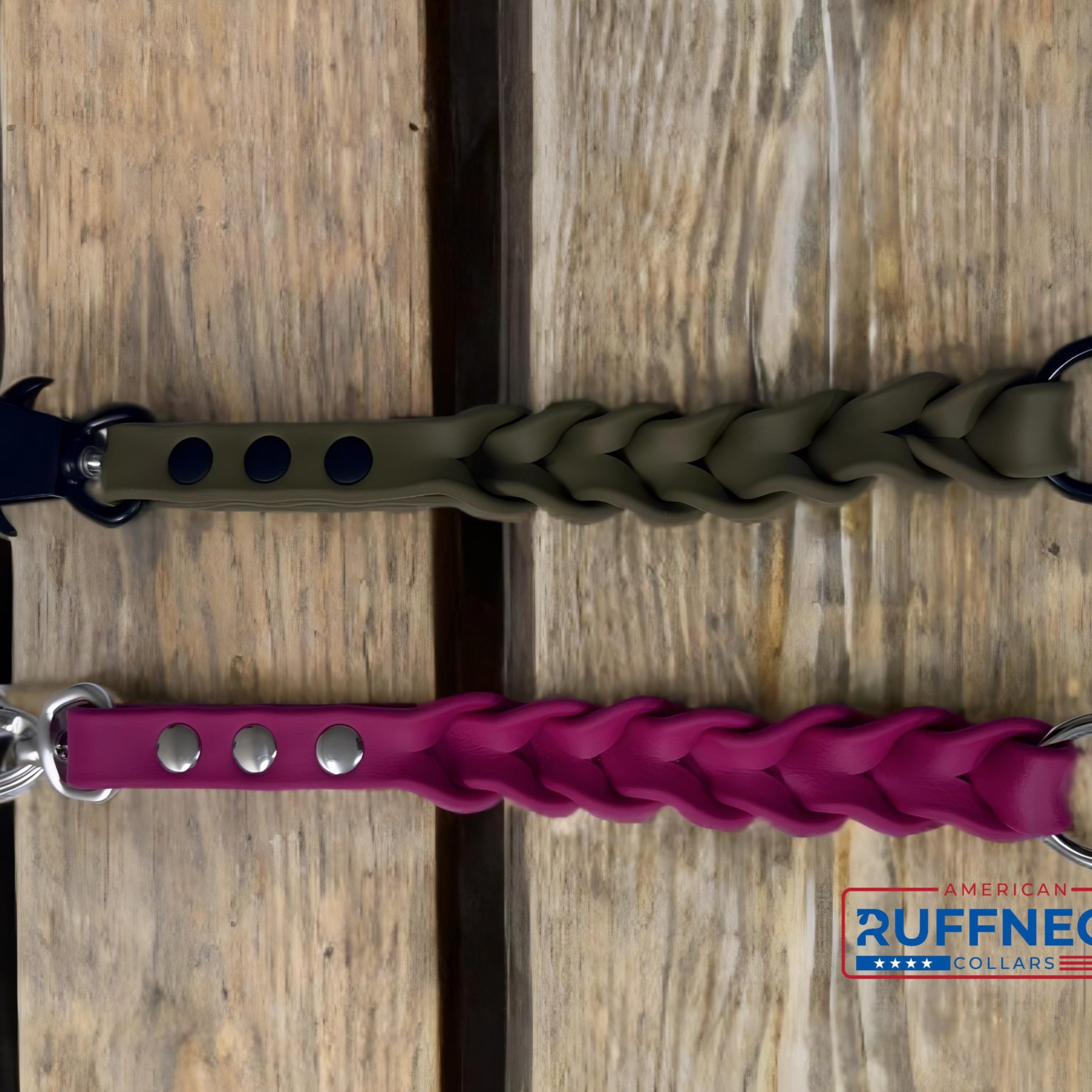 American Ruffneck Collars Guardian Grip dog leash featuring durable nylon material and padded handle for comfortable control.
