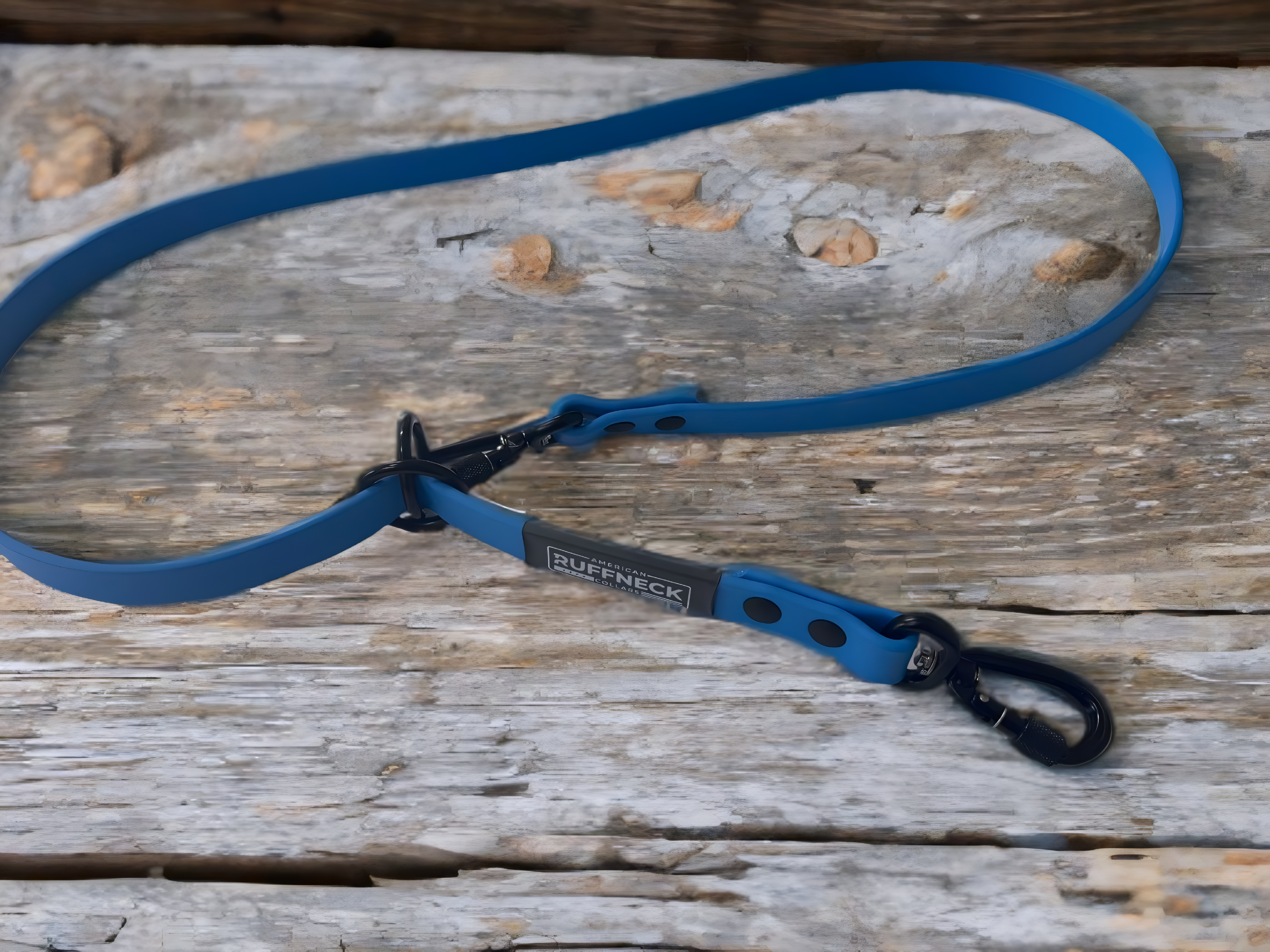 American Ruffneck Collars Recon Rig dog leash with hands-free design, featuring adjustable straps and durable materials for active dogs.