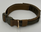 Titan Tactical Series dog collar with COBRA® buckle, control handle, and BioThane personalized tag – American Ruffneck Collars