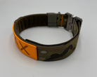 Titan Tactical Series dog collar with COBRA® buckle, control handle, and BioThane personalized tag – American Ruffneck Collars