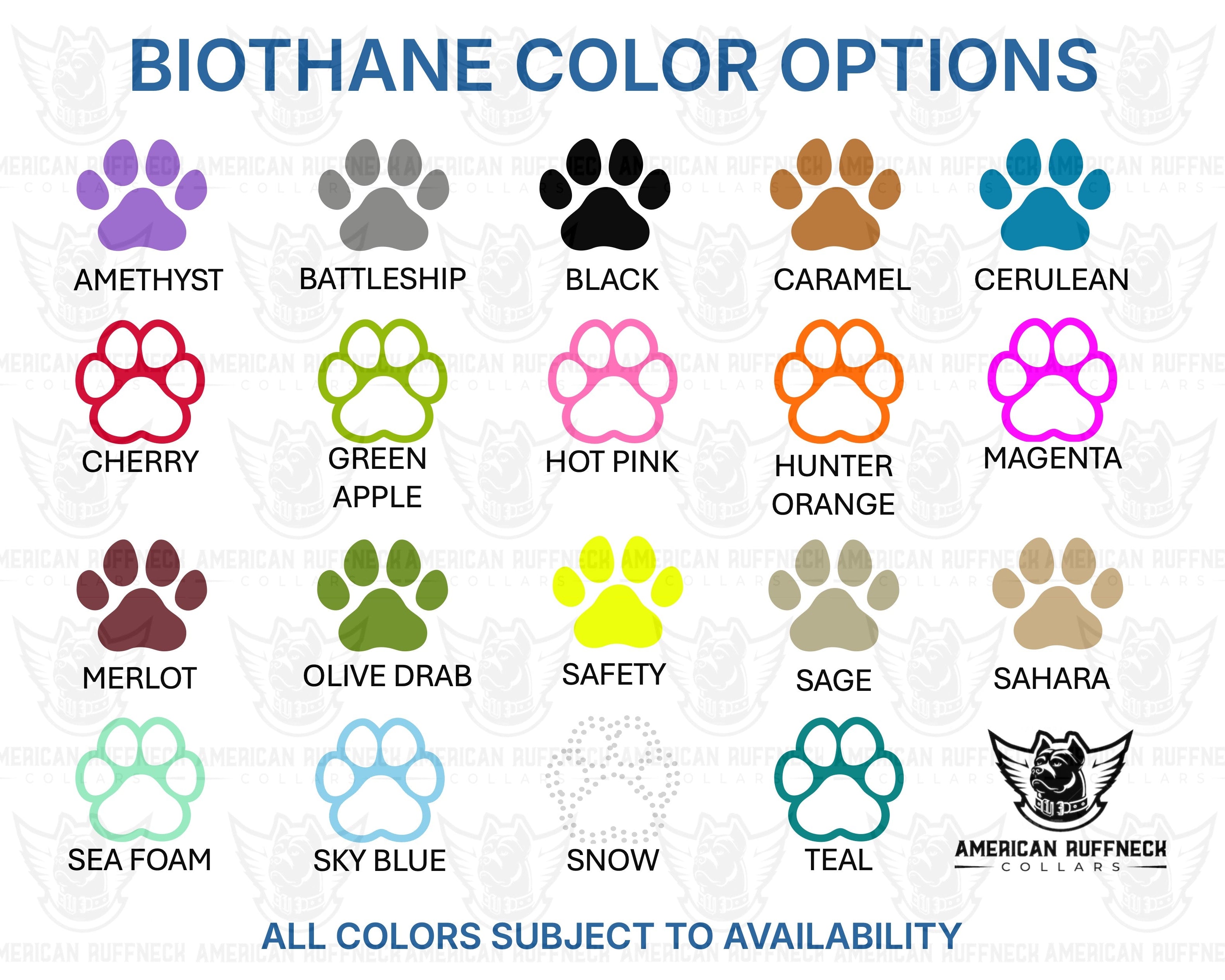 Biothane Atlas Adjustable Dog Collar by American Ruffneck Collars, featuring customizable fit and durable design for dogs.