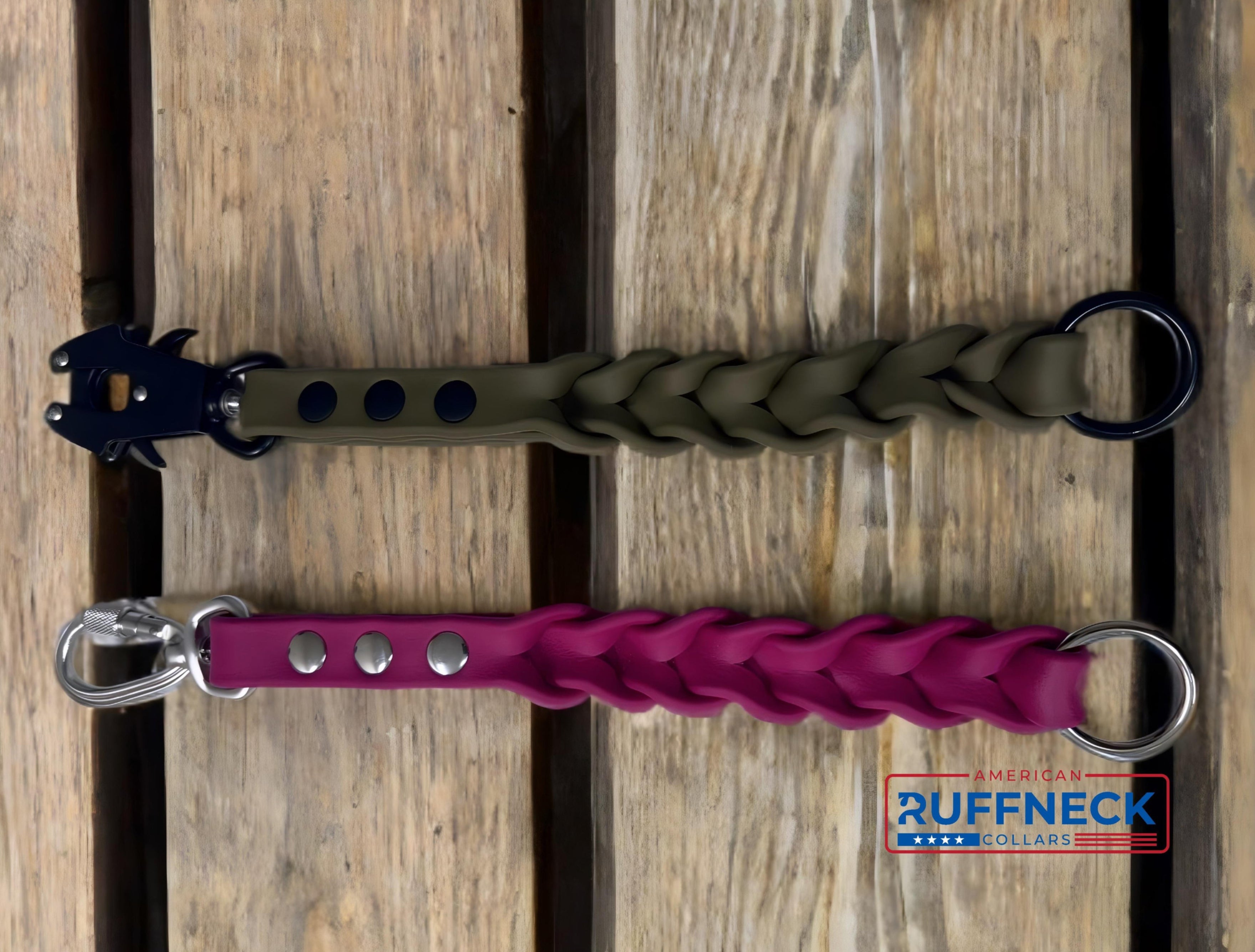 American Ruffneck Collars Guardian Grip dog leash featuring durable nylon material and padded handle for comfortable control.