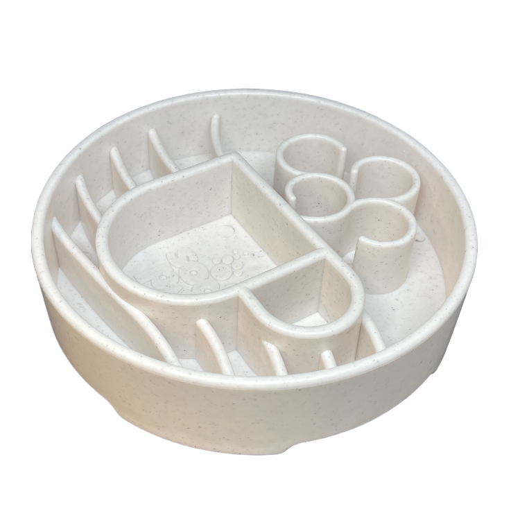 Speckled Java Design SodaPup eBowl for dogs, an enrichment slow feeder bowl with a textured surface for interactive feeding.