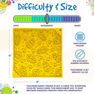 Autumn design EMAT enrichment lick mat by SodaPup/True Dogs, LLC, with leaf patterns for dog mental stimulation and fun.