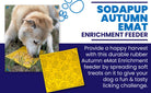 Autumn design EMAT enrichment lick mat by SodaPup, featuring fall-themed patterns for dog enrichment and play.