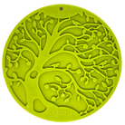SodaPup True Dogs EMAT enrichment lick mat with green Tree of Life design and suction cups for interactive pet play.
