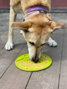 Green Tree of Life design SodaPup EMAT enrichment lick mat with suction cups for dogs, featuring a colorful, textured surface for added engagement.