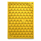 Large yellow Honeycomb Design EMAT Enrichment Lick Mat by SodaPup/True Dogs, LLC for dog enrichment and mental stimulation.