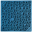 Blue SodaPup True Dogs EMAT Jigsaw Design enrichment lick mat with puzzle pattern for dogs.