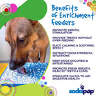 Blue Jigsaw Design eMat from SodaPup/True Dogs LLC, an enrichment lick mat with a puzzle pattern for dogs.