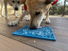 Blue SodaPup True Dogs EMAT Jigsaw Design enrichment lick mat with puzzle pattern for interactive dog play and mental stimulation.