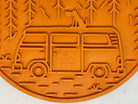 Orange SodaPup EMAT Camp E-Mat enrichment lick mat for dogs, designed for mental stimulation and interactive play.