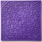 Purple Bones Design eMat enrichment lick mat by SodaPup for dogs, featuring a textured surface for interactive play and mental stimulation.