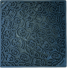 Black Zombie Design EMAT enrichment lick mat by SodaPup/True Dogs, LLC, featuring a detailed zombie graphic for dog enrichment.