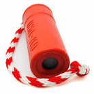 Large red USA-K9 Firecracker Durable Rubber Floating Training Dummy for dogs, made by SodaPup/True Dogs, LLC.