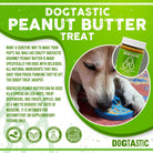 Dogtastic Gourmet Peanut Butter treats for dogs by SodaPup featuring pumpkin and flax seed flavor in a jar.